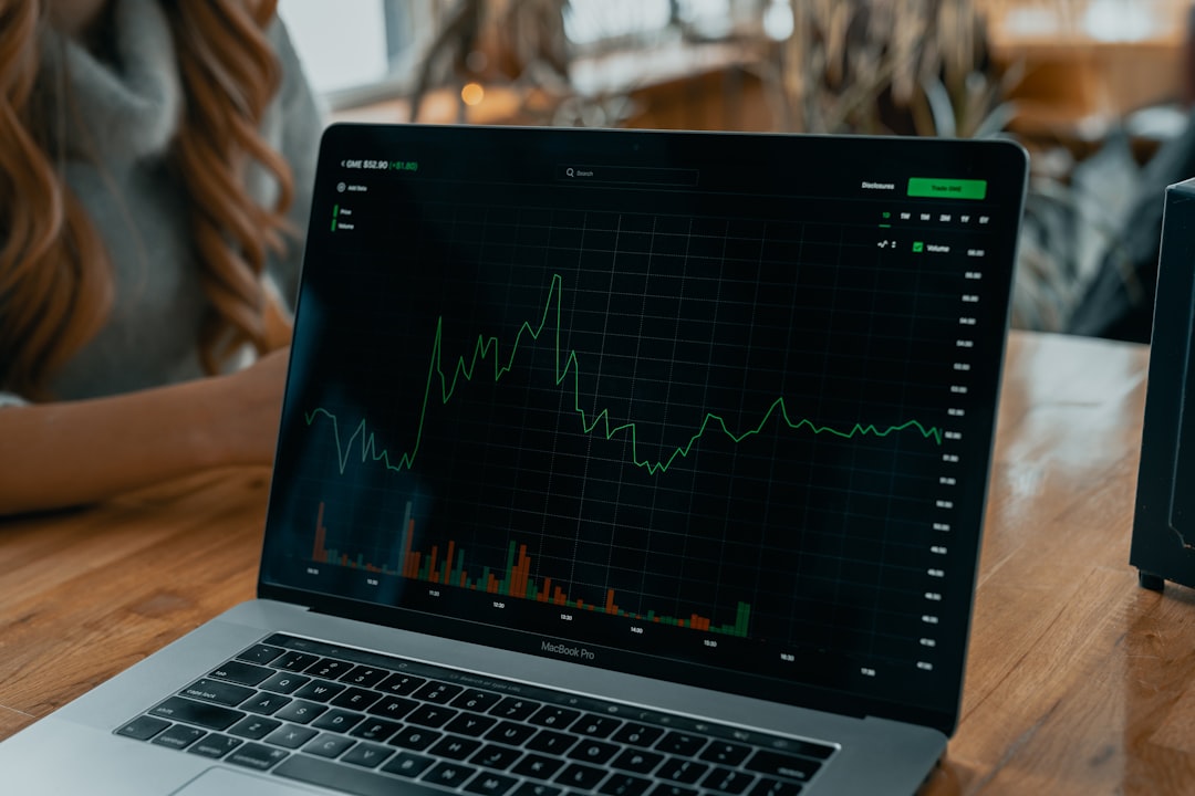 Photo Laptop, Stock market